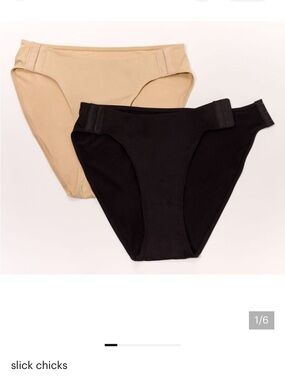 Slick Chicks New Adaptive Side Fastening Bikini Underwear Black and Beige XL🌺